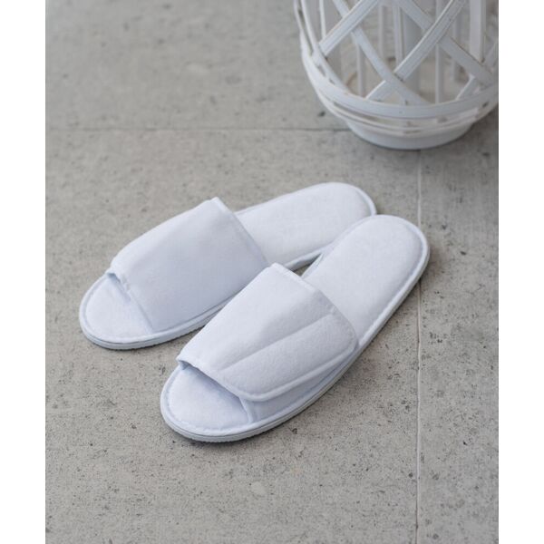 Open-toe slippers with hook and loop strap Thumbnail