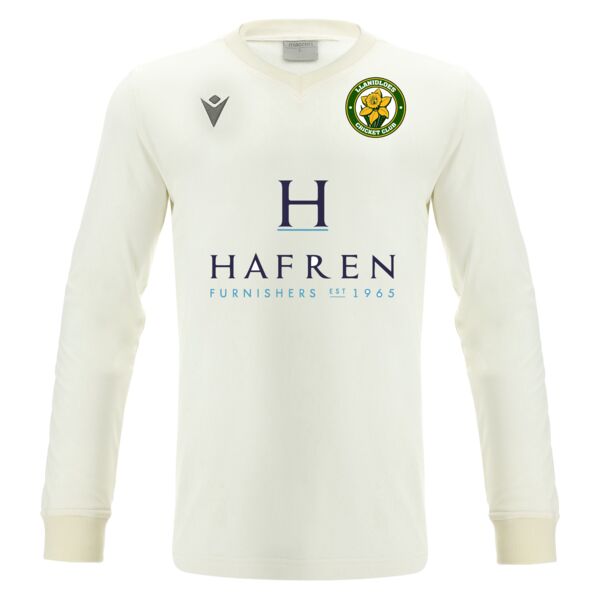 Llanidloes CC Wright Cricket Whites Pullover SNR Thumbnail