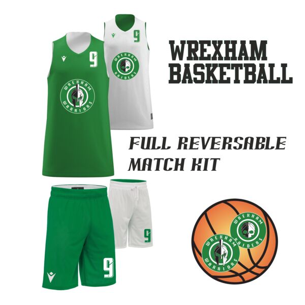 Wrexham Basketball Full Reversible Match Kit Set (Snr) Thumbnail