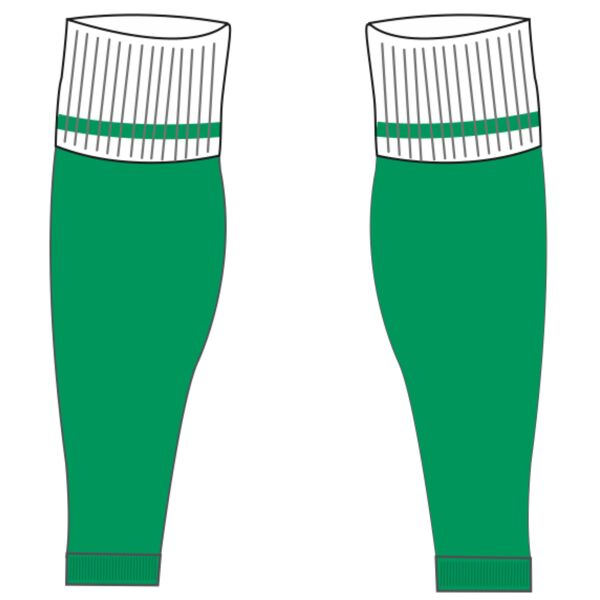 Azlon Green Cut-Off Socks JNR Thumbnail