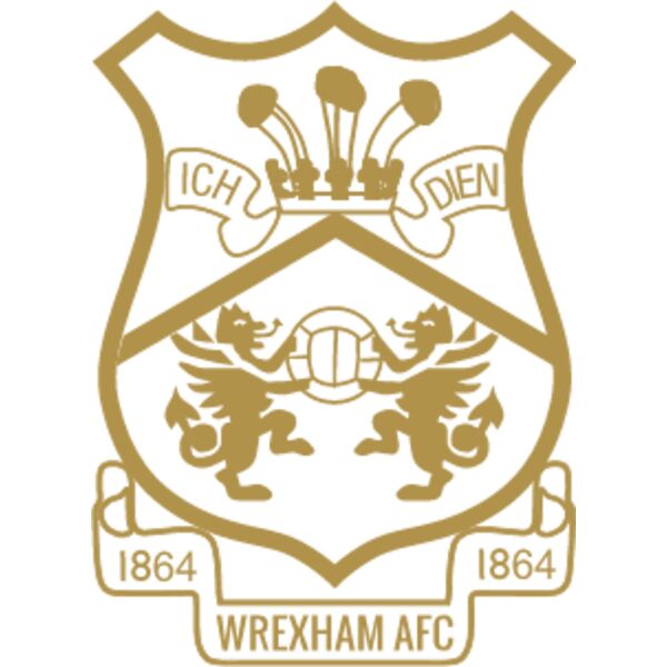 wrexham single colour gold crest dtf Thumbnail